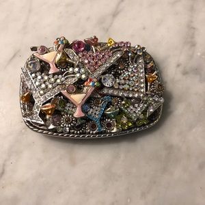 Custom Martini Glass Belt Buckle